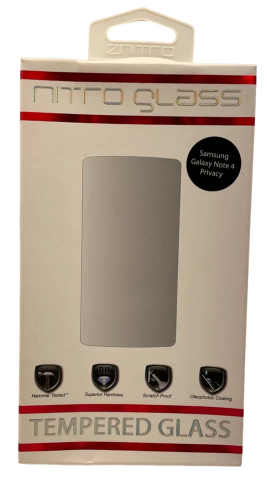 ZNITRO Tempered Glass Screen Protector for Samsung Galaxy Note 4 - Privacy - Image 2 of 4