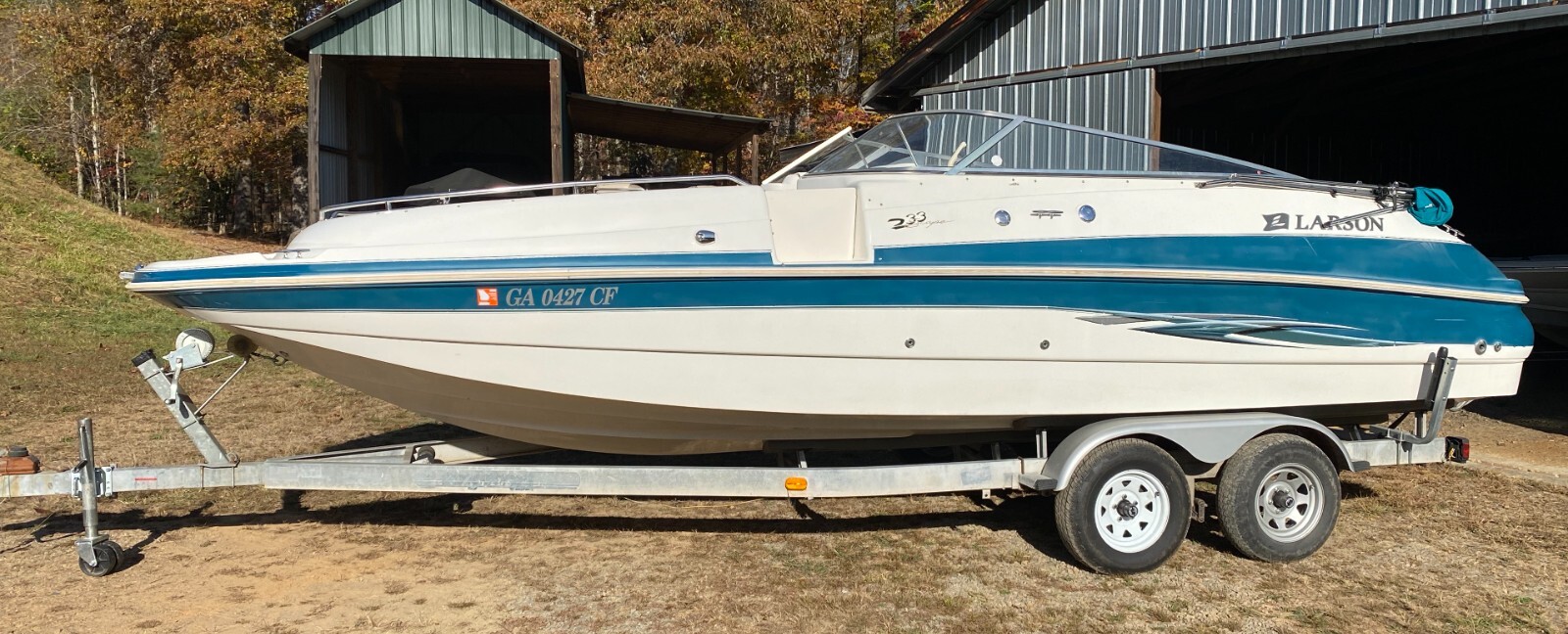 2000 Larson 233 Escape 24' Deck Boat & Trailer eBay