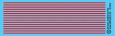 N Scale - Scale Striping Set 6in Red