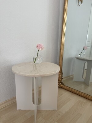 Beistelltisch AUDO ANDROGYNE beige Marmor 2 Stück