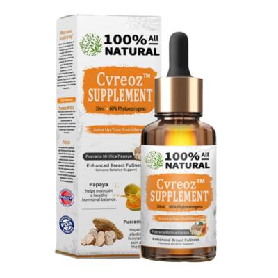 Pueraria Mirifica Papaya 30 ml Natural Supplement Drops for Breast Tissue Growth