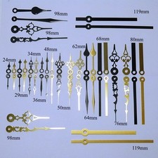 Replacement press fit clock hands for quartz clock movement, (5mm/3.1mm shafts)