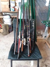 LOTTO 8 CANNE DA PESCA VINTAGE