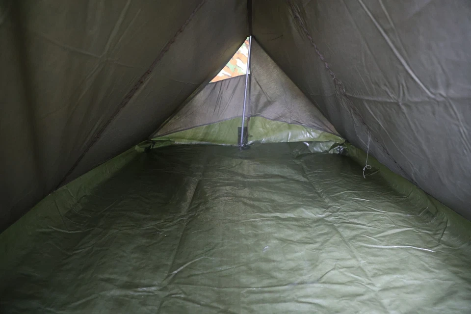 Authentic Belgian M56 Camo 2 Man Tent with Rain Fly Poles and Stakes Camping - Image 3 of 3
