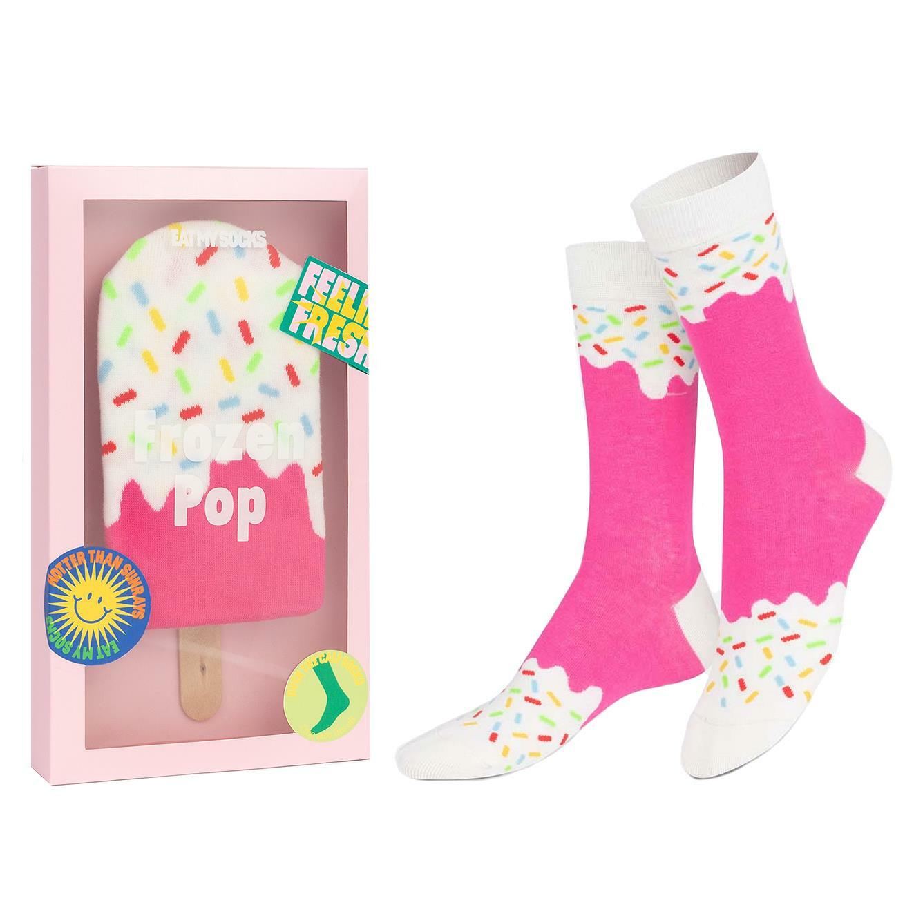 Eat My Socks Novelty Unisex Adults One Size Strawberry Ice Lolly Socks 1 Pair
