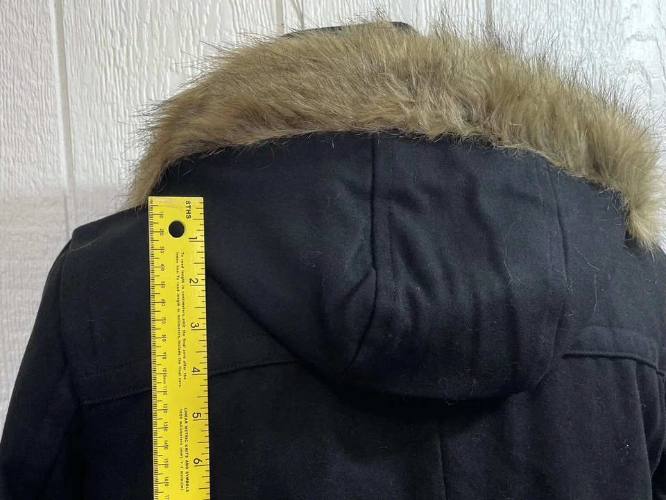 Abrigo de lana CHAPS by Ralph Lauren talla XL negro toggle chaqueta chaquetón $249 NUEVO p12 Foto 2 de 4