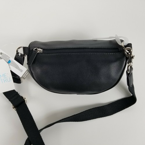 NEW Time and Tru Josephine Fanny Pack Waist Pouch Leopard Print Black Adjustable - Picture 3 of 6