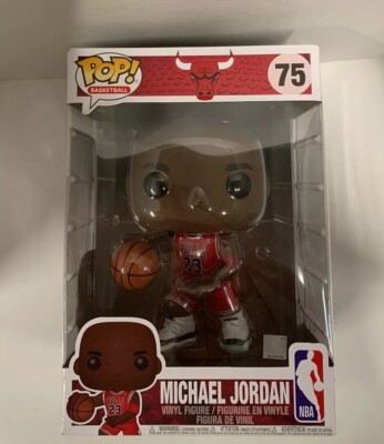 Funko Pop Michael Jordan Chicago Bulls 23 #75 (Red Jersey) (10inch) Collectible 889698455985 | eBay