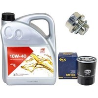 MotoröL Set 10W-40 5 Liter + ÖLfilter + Schraube FüR Mitsubishi L 300 ASX Pajero
