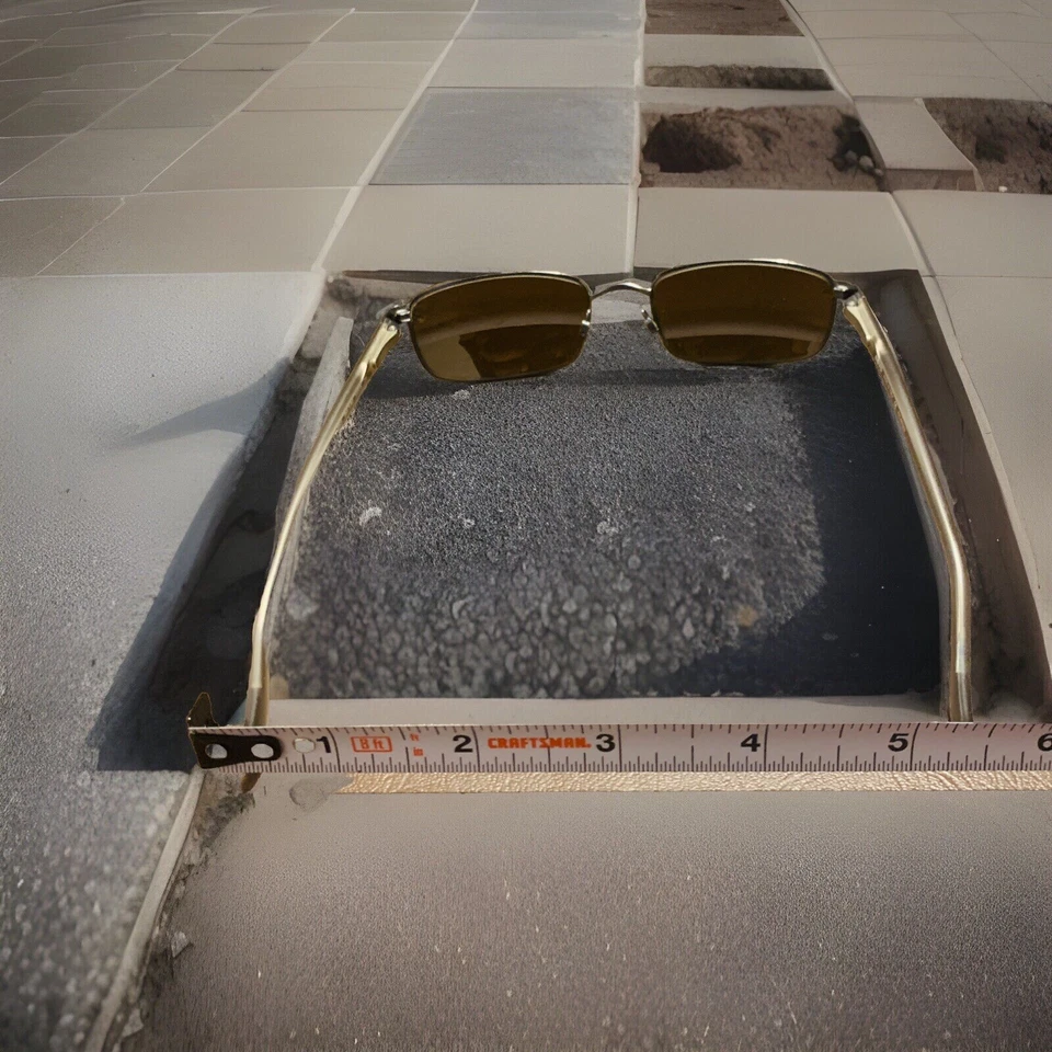 复古 Revo 3005 84 H2O 高级矩形硬度蓝色太阳镜 135-54-19 缺点 — 第 3/4 张图片