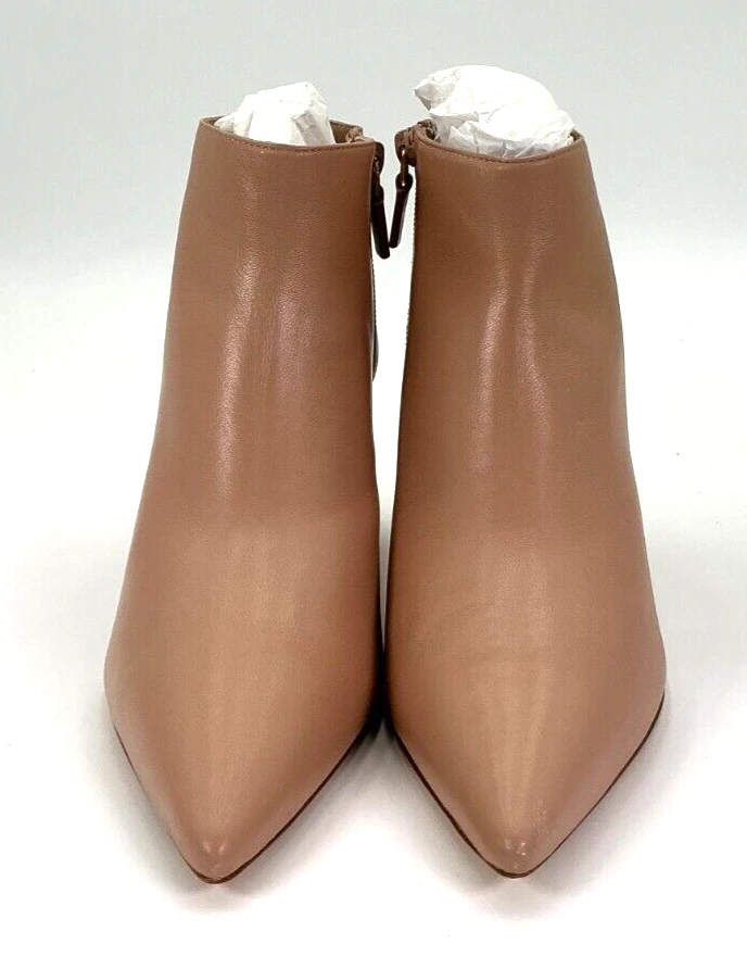 Botines Stuart Weitzman Stuart 75 para mujer talla 7,5B de cuero rosa con cremallera Foto 2 de 4