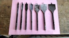 7 X  W.M.RIDGWAY FLAT WOOD DRILL BITS