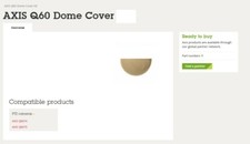 AXIS Q6075 Smoked Tinted Camera Housing Hempishere Q6052 Q6055 Q6074 Q6042 Q6044