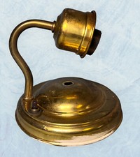 Vintage MCM mid Century Modern JAY LIGHTING BROOKLYN NY BRASS WALL SCONCE b
