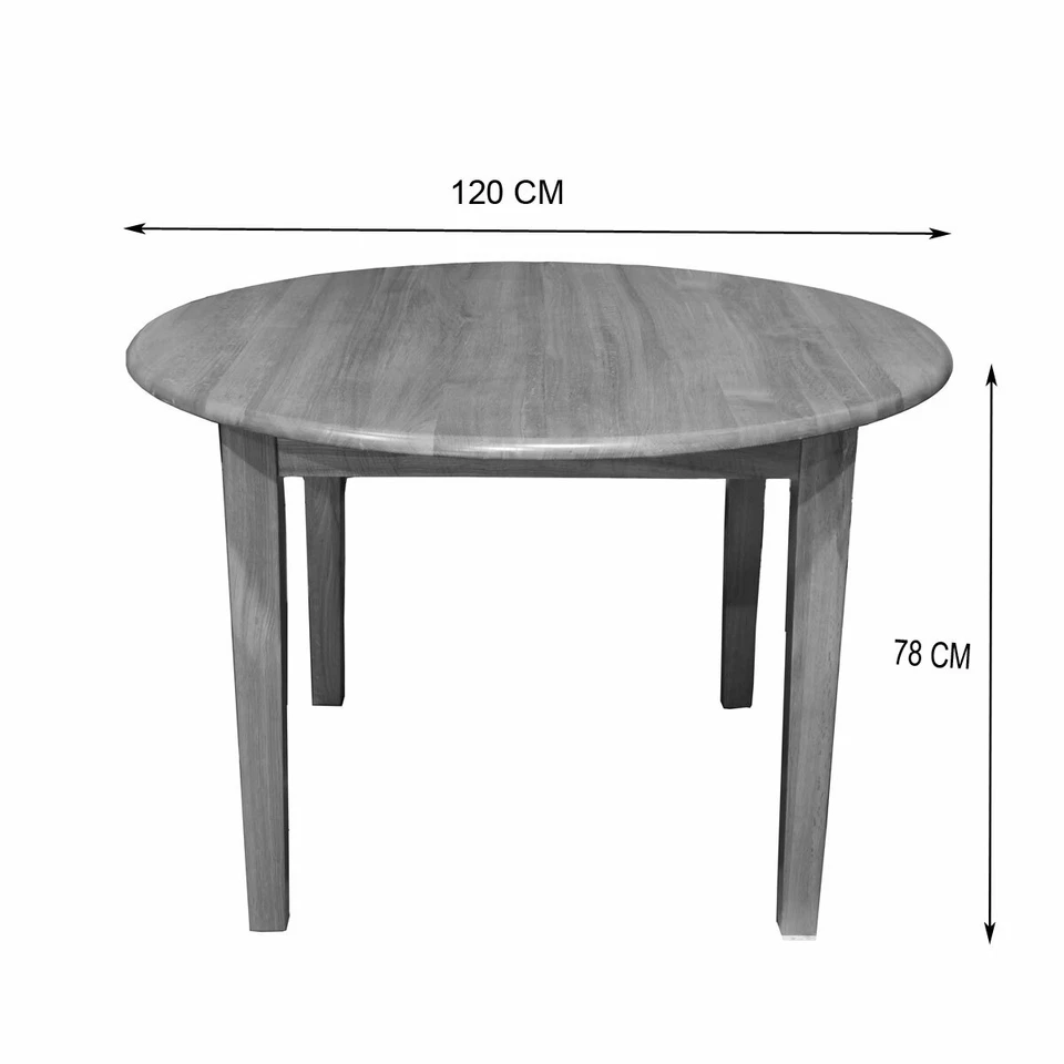 New Solid American Oak Round Dining Table 120CM - image 2 of 4