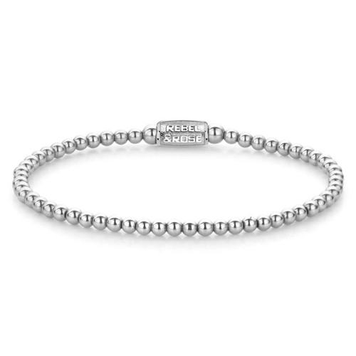 Rebel & Rose Women's Bracelet Silver Shine 3 Mm RR-30002-S-S