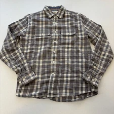 The Normal Brand Mountain Overshirt Flannel Shirt Men’s Sz S Haze Mountain Grey