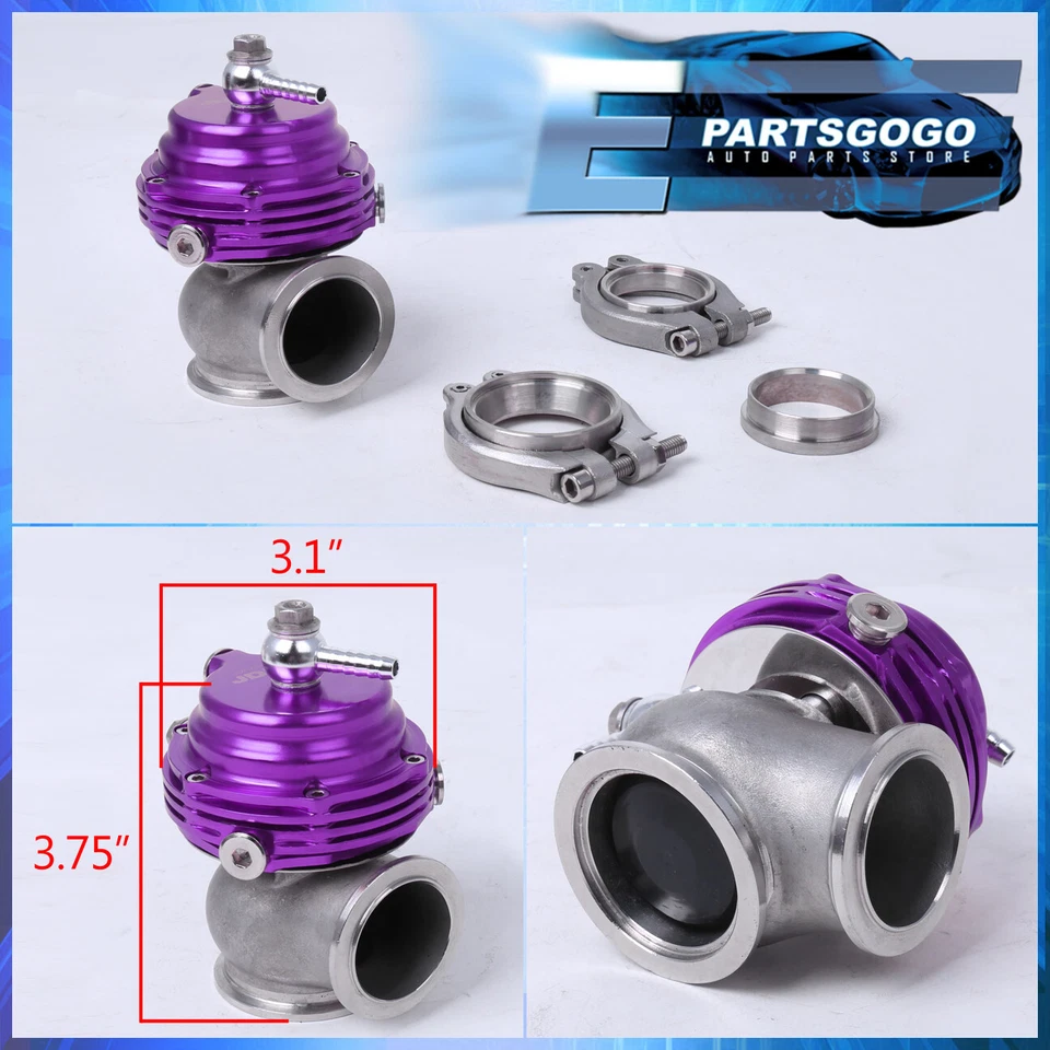 35mm 38mm Jdm Compact V Band Turbocharger Manifold Purple Waste Gate - Image 2 of 4