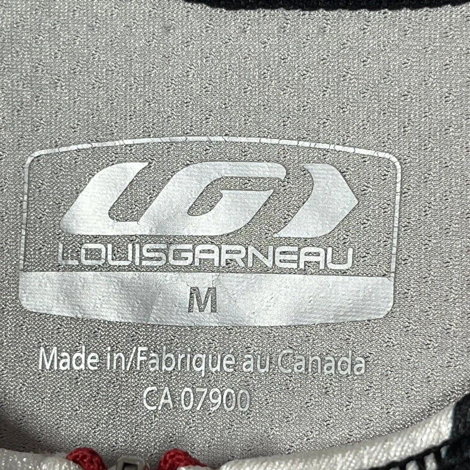 Louis Garneau Cycling Bib Shorts Womens M Silver Black Red Course Ltd Edition - Image 4 of 4