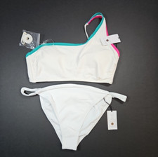 Shade Shore Women's White Two Piece Swimsuit Size Large - NWT - MISMATCHED