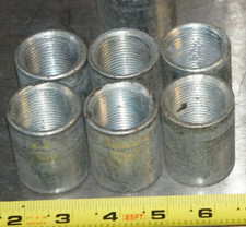 Lot of 8:  ANVIL Brand Pipe Fitting, Galvanized Couplings, 1" x6  3/4" x2 