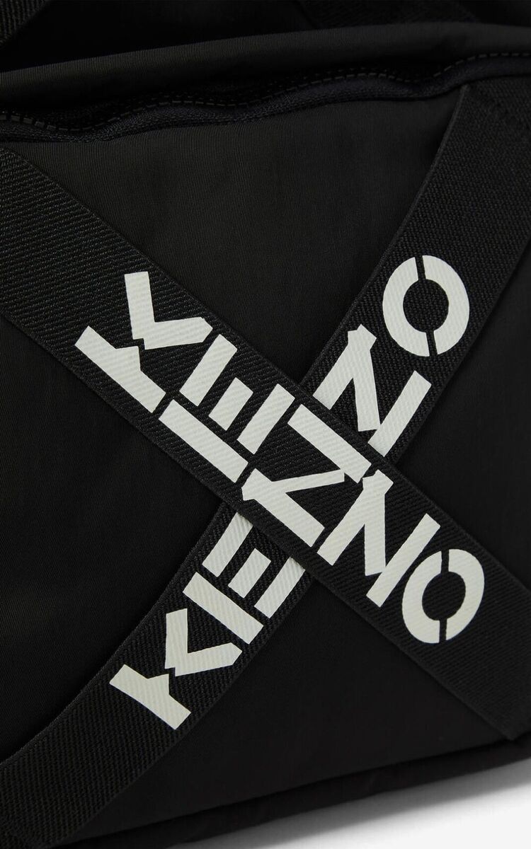 KENZO SPORT STRAP BACKPACK BLACK KENZO SPORT STRAP BACKPACK BLACK