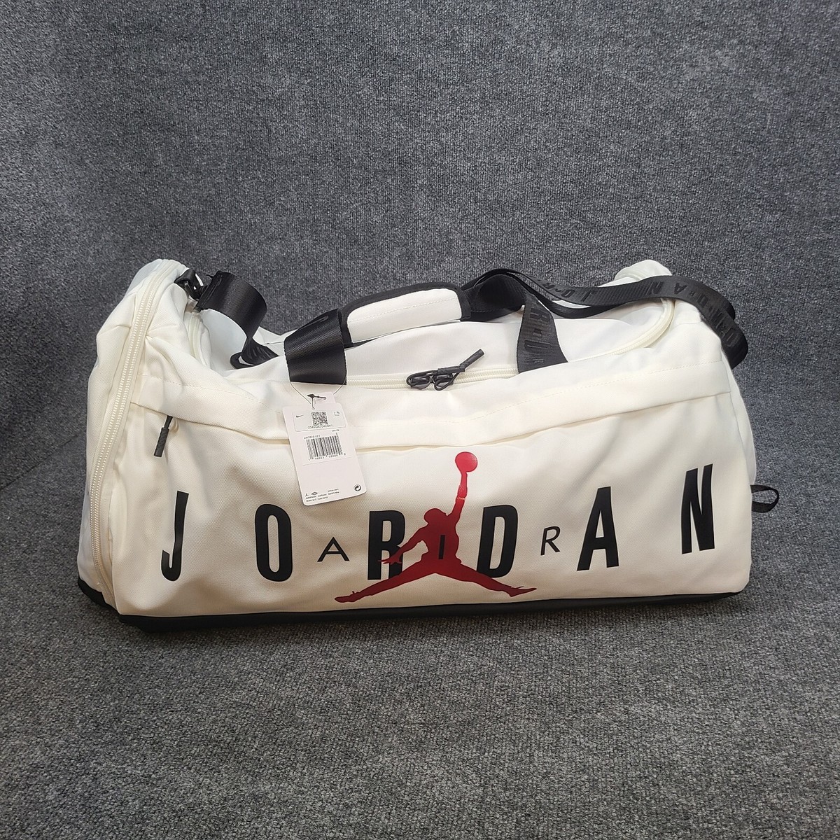 Jordan Bag Large White Duffel Duffle Nike Air Velocity Gym Travel