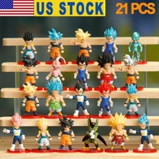 21PCS Mini Dragon Ball Z Figures Super Saiyan Goku Vetega Gotenks Action Figures