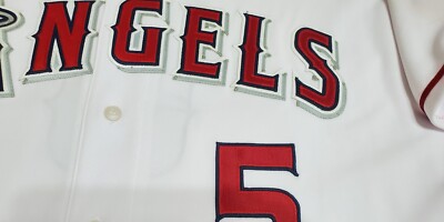 AUTHENTIC MAJESTIC SIZE 52 2XL LOS ANGELES ANGELS ALBERT PUJOLS ON