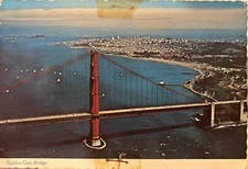 Golden Gate Bridge San Fransisco CA California Oakland Oversized Postcard 