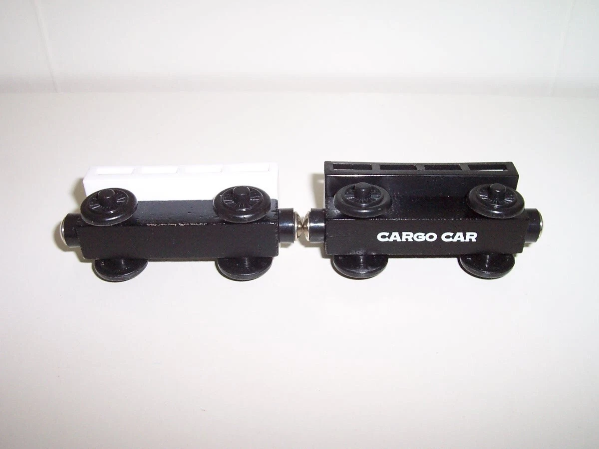  wooden train vagão de carga black 