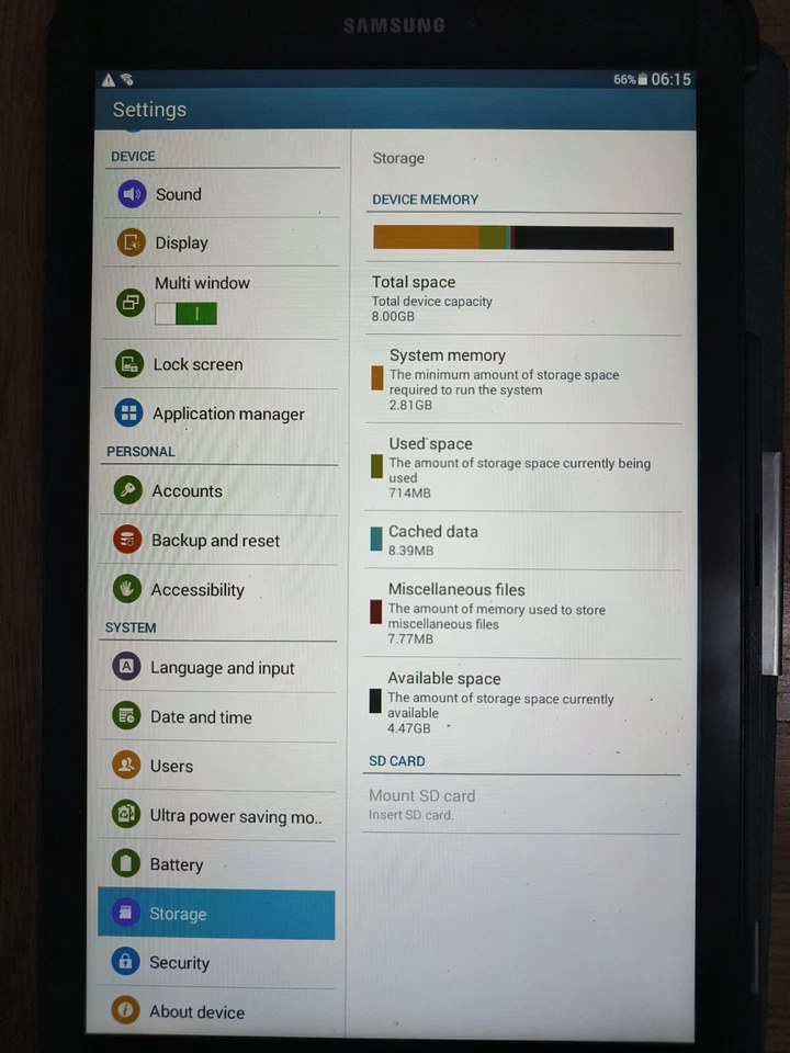 Samsung Galaxy Tab E SM-T560  8GB Black Wi-Fi Tablet - Very Good A - Image 2 of 4
