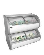 NEW TEFCOLD TD500 GLASS LID TWO LEVEL SUPERMARKET DISPLAY FOOD FREEZER RRP £2306