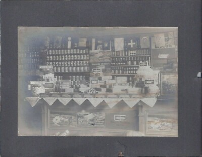 1900s Schrank Foto General Lager Innenraum Uneeda Plätzchen Werbe Display