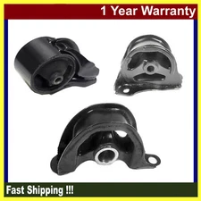 3PCS Engine Motor Mount For Honda Civic del Sol 1.5L FWD 6534 6520 6506 1993