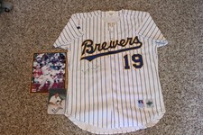 Robin Yount Signed 1992 Game Issued Milwaukee Brewers Jersey COA Auto RUSSELL 44