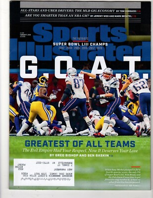 Sports Illustrated Feb 11, 2019 Super Bowl Tom Brady Cover