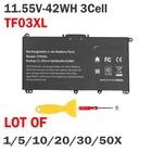 ?LOT 30X TF03XL Battery For HP Pavilion 14-BF 14-BK 15-CD 15-CK 920046-121 42Wh