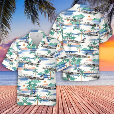 US Navy F 14B Tomcat Of VFA 143 Pukin Dogs Hawaiian Shirt