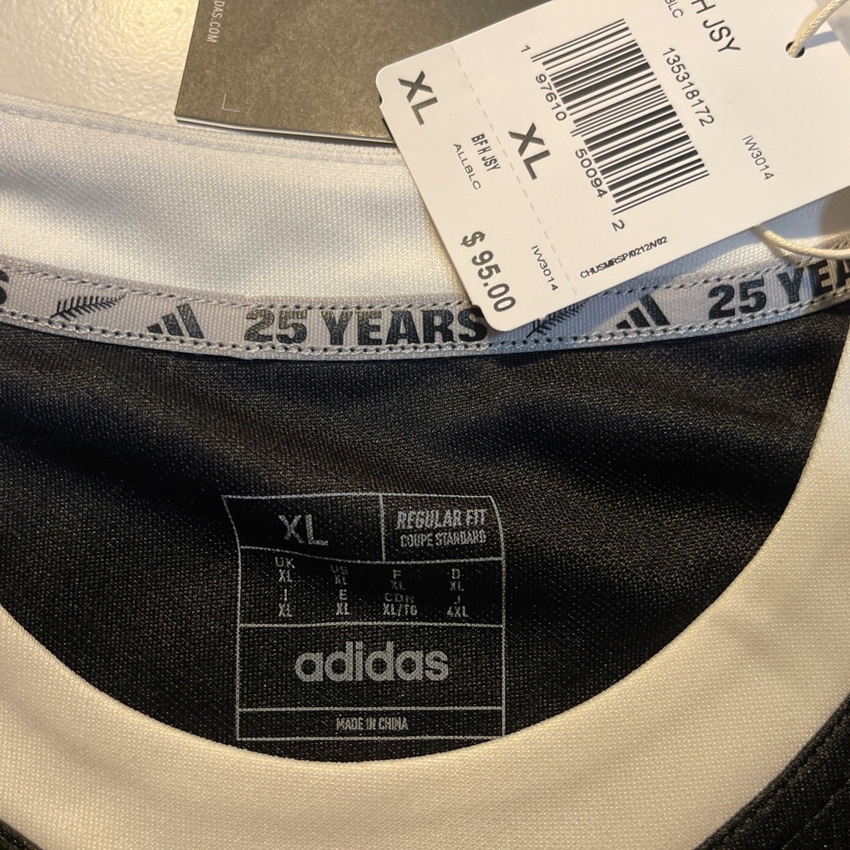 NWT ADIDAS Black Ferns Rugby 2024/2025 Home Supporters