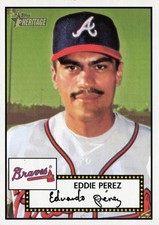 2001 Topps Heritage Baseball Red #25 Eddie Perez