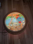 Vintage Heilemans Old Style Beer Barrel Lighted Wall Hanging Sign Water River