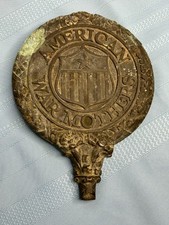 Vintage American War Mother's Bronze Grave Marker 1919