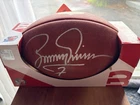 Boomer Esiason Signed Wilson NFL Football New York Jets w/ Display Box