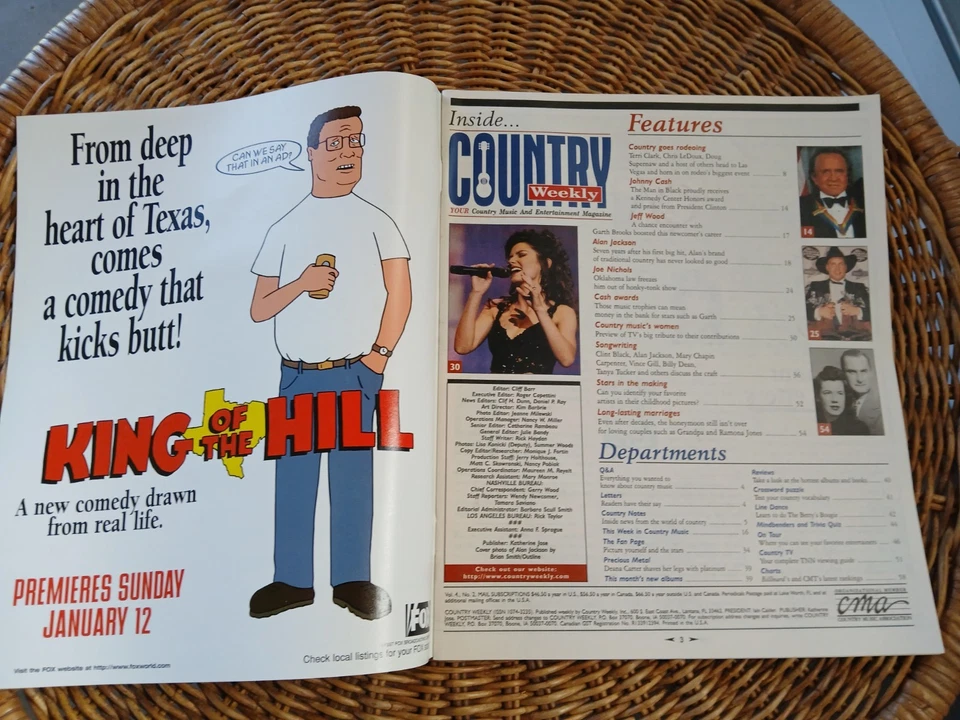 Country Weekly Magazine January 1997 Alan Jackson Cover - Image 2 of 2