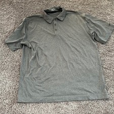 Nike Golf Dri-FIT Polo Shirt Mens Large Gray Short Sleeve