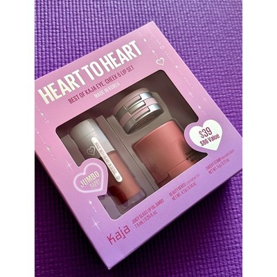 Best of Kaja Eye, Cheek & Lip Set Heart to Heart Gift Set NEW Makeup lip oil 