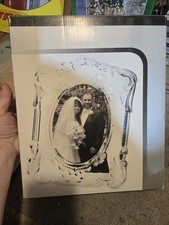 MIKASA PRINCESS Crystal Wedding Picture Frame 5x7 Oval 11" Tall MADE IN GERMANY