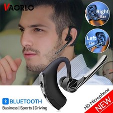 Bluetooth Earpiece Wireless Headset Noise Cancelling Headphones Driver Trucker