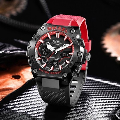 SMAEL 8101 Digital Analog Sports Watch Shock Resistant, LED, Waterproof, Luminus